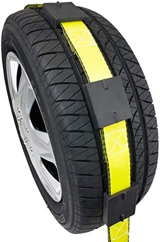 Mytee Products Over The Tire Ratchet Strap w/Swivel J Hooks & Rubber Pads