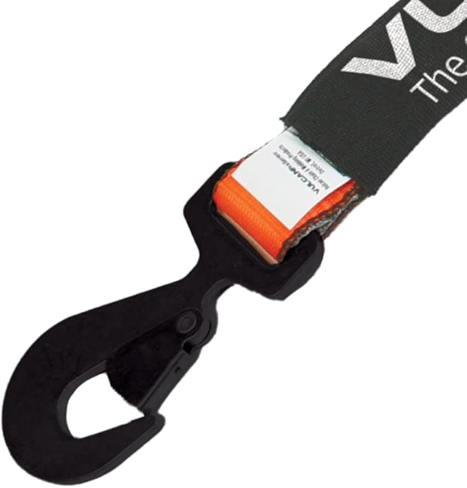 VULCAN Car Tie Down with Chain Tail Ratchet - Snap Hook - 96 Inch - PROSeries - 3,300 Pound Safe Working Load