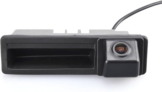 Trunk Handle Vehicle Camera Integrated into Case Handle Rear View Parking Camera Reverse Camera with Switch Replacement for A6L/Q7/A3 8P 8V /A4 B6 B7/A6L/8E/S5(01678=110 * 32 mm)