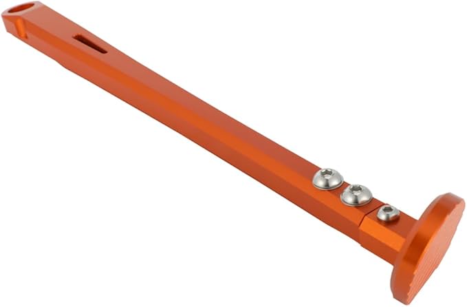 Motorcycle Kickstand Adjustable Foot Side Kick Stand for 150 200 250 300 350 400 450 500 505 530 EXC XC XCW XCF XCFW EXCF EXCR XCRW 2017-2023 Supermoto Enduro Motocross Orange