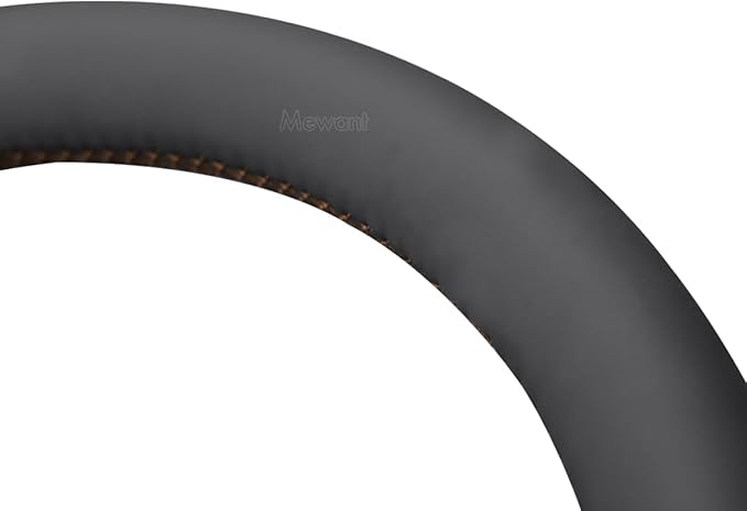MEWANT Hand Stitch Car Steering Wheel Protector Wrap Cover for GMC Sierra 1500 2019-2023 / Sierra 1500 Limited 2022 / Sierra 2500 2020-2024 / Sierra 3500 2020-2024 / Yukon (XL) 2021-2023 Accessories