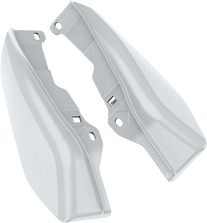 Color - Matched Mid Frame Air Deflectors Heat Shield, Perfectly Fit for Harley Touring Models 2009-2026 White Onyx Pearl