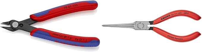 KNIPEX Electronics Super Knips and 31 11 160 Needle Nose Pliers Bundle