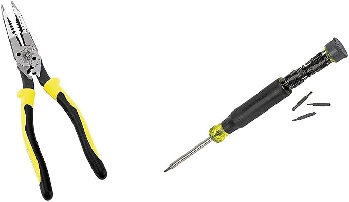 Klein Tools Needle Nose Pliers + Precision Screwdriver Set (27-in-1)