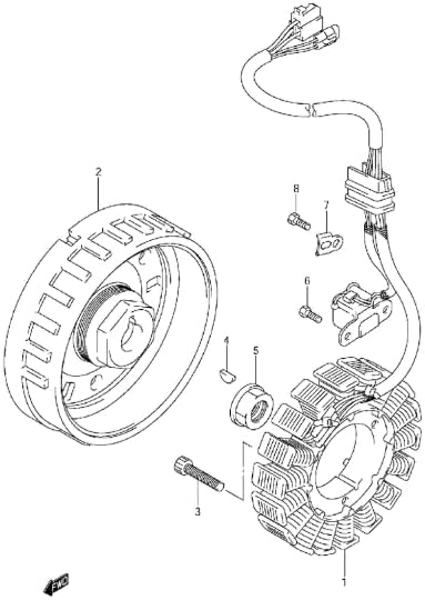 Magneto Stator Fits Suzuki LTA750X LTA700 King Quad 750 (2005-2017)