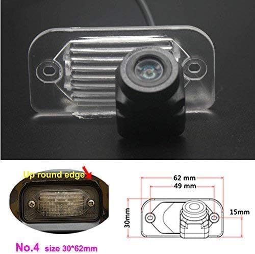 Waterproof License Plate Rear View Reverse Camera,Night Vision Backup Parking Camera Replacement for Mercedes-Benz C-Klasse W203 C240 4 Matic 2004/W203/200 CDI Limousine(No.4)
