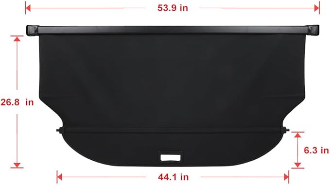 SCITOO Cargo Cover 2015-2020 Fit for Toyota Harrier XU60 Upgraded Retractable Rear Trunk Cover with Aluminum PVC&Plastic