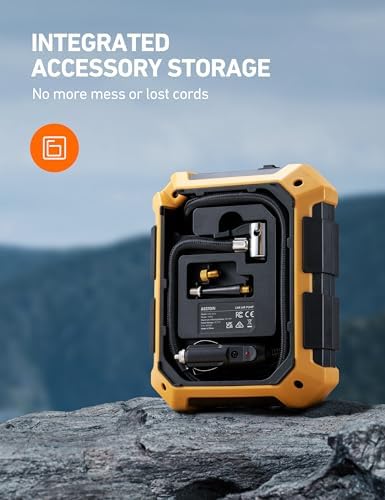AstroAI Air Compressor Tire Inflator+AC to DC Converter+Cigarette Lighter Extension Cord