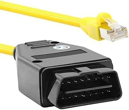 USB to OBD2 2 in 1 Phone to OBD2,ENET Rj45 Cable ethernet Connector Tools to OBD Interface Cable Coding F-Series 10/100Mbps High Speed,Plug and Play