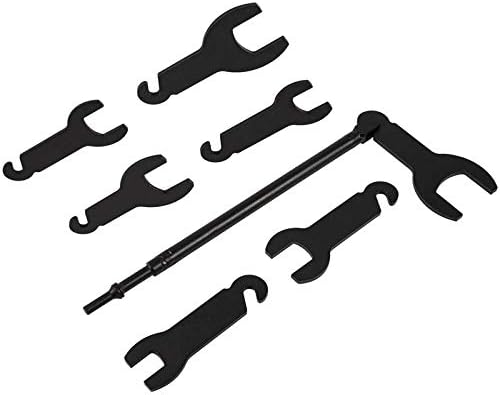 43300 Pneumatic Fan Clutch Wrench Set Removal Tool Kit Gear Assisted Positioning Tool for Ford GM Chrysler by Lucky Seven