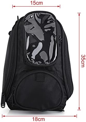 Keenso Motorcycle Bag, Super Strong Magnetic, Universal Oil Fuel Tank Bag for Motorcycle Riders, Motorbike Enthusiasts, Touring, Road, and