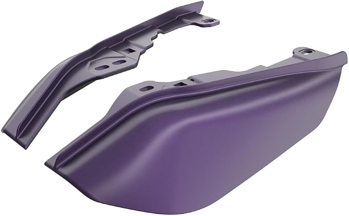 Advanblack 2025 RG Mid Frame Air Deflectors Compatible for Harley Touring Street Glide, Road King, Electra Glide, 2009-2025 (Purple Abyss Denim)
