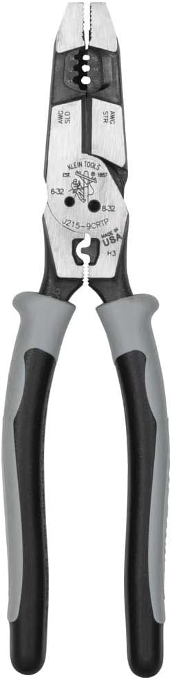 Klein Tools Pliers and Ratcheting Screwdriver 13-in-1 Bundle with 9-Inch Side Cutting Pliers, Crimper, Fish Tape Puller and 6 Double-Ended Bits