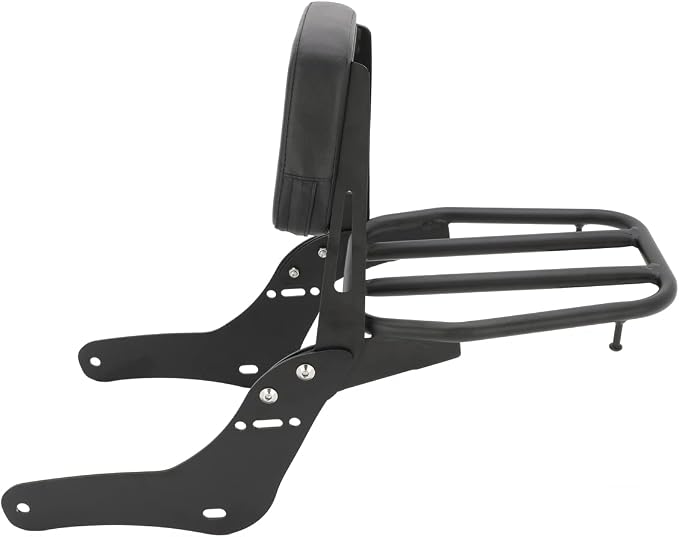 Passenger Sissy Bar with Luggage Rack Backrest Fit for Honda Rebel 1100 CMX1100 2021 2022 2023, Black