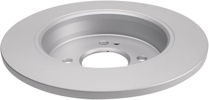 TRQ Rear Brake Rotor Set Solid G-Coated Compatible with 2012-2022 Hyundai Accent 2012-2018 Kia Rio 2022-2023 Rio