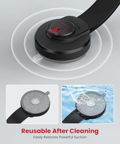 Solar Magnetic Wireless Backup Camera with a Bendable Suction Cup Bracket: Place the Monitor Anywhere You Want Without Obstructing Your View, 1080P HD Quality, and Receive Reliable Customer Service