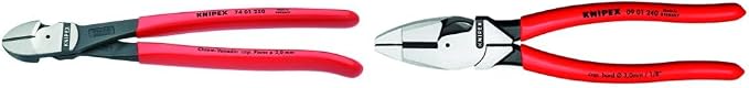 KNIPEX High Leverage Pliers and Cutters Tool Set (10")