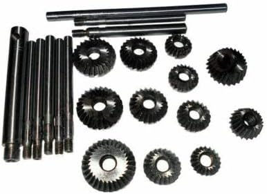 Valve Seat & Face Cutter Set 12 Pcs for Vintage Old Cars & Bikes | Includes 12 Cutters, 7 Guides, 2 Handles & 1 Rod | Machined Finish Valve Seat Cutter Kit in Storage Box