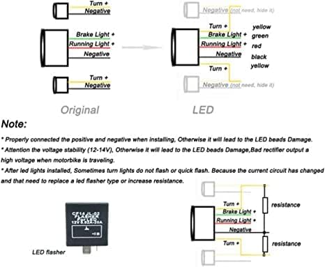 MZS Motorcycle Tail Light LED Integrated Turn Signal Blinker Smoke Compatible with GSXR600 GSXR 600 2008-2016 / GSXR750 GSXR 750 2008-2016 / GSXR1000 GSXR 1000 2009-2013 / SV650 2016-2022