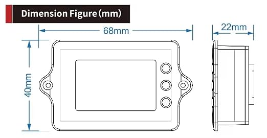 Battery Capacity Tester with Coulomb Counter - DC 8-120V 0-500A, Multifunctional Voltmeter/Ammeter, Suitable for Touring Car & Electric Car (500A+3M USB)