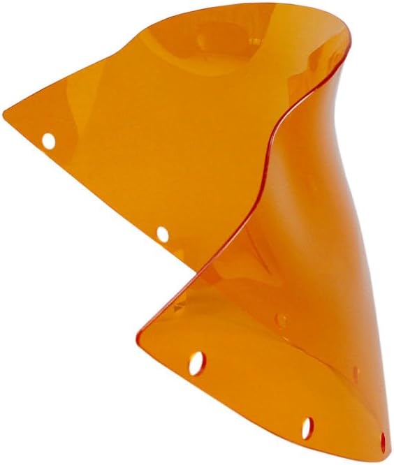 POWERAJAMES PMMA Windshield Windscreen for Harley Davidson Dyna Street Bob Low Rider Sport Glide Road King Wwith FXRT Out Fairing (PMMA Orange)