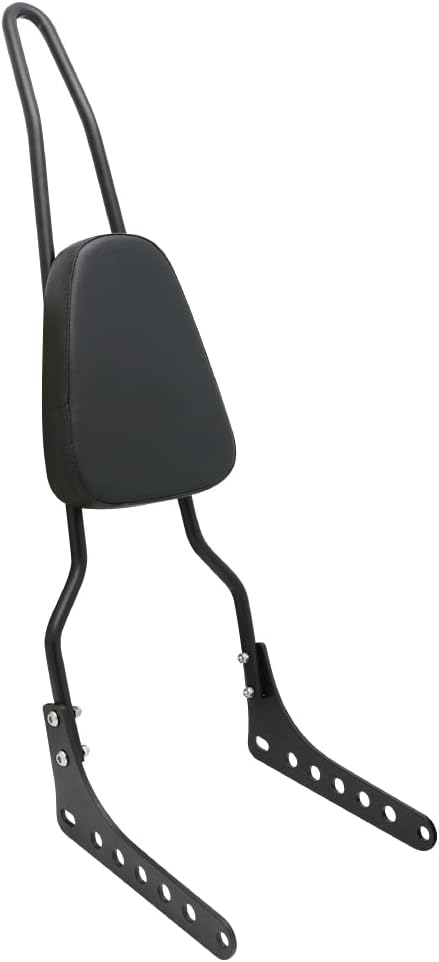 Black Motorcycle Passenger Backrest Sissy Bar for 2018-2023 Harley Davidson Softail Heritage Classic FLHC 114 FLHCS Slim FLSL Street Bob FXBB Deluxe FLDE 107 Rest Pad
