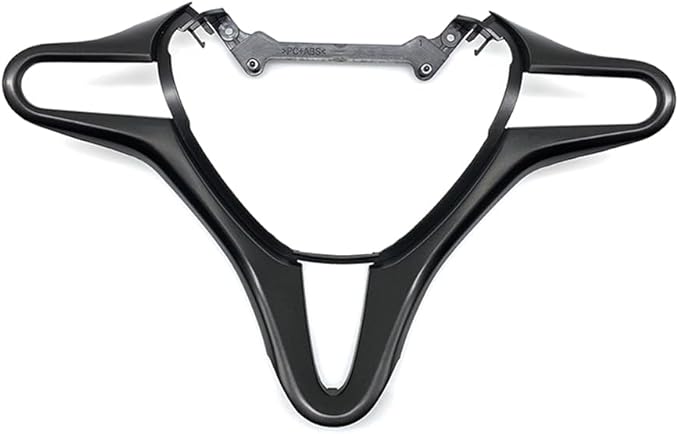 Carbon Fiber Style Replacement Steering Wheel Trim Cover Frame ABS Decal Interior Moulding Accessories Fit for Honda Civic 2006 2007 2008 2009 2010 2011 (B-Black)