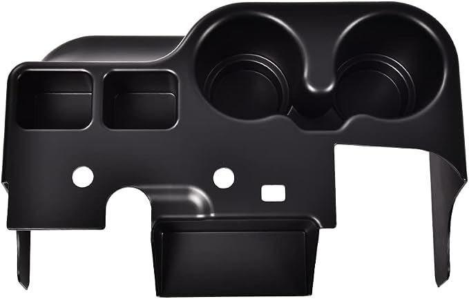 CROSSDESIGN Center Console Cupholder Compatible with 1999-2001 Ford Super Duty Truck - F250 / F350 / F450 / F550