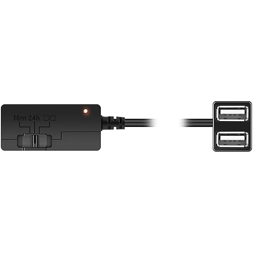 010-12530-23 Constant Power Cable for Garmin Dash Cam 46 47 56 57 66W 67W, Live, Mini, Mini 2 3, Tandem, X110, X210, X310, DashCam, Fits Vehicle's OBD-II Port for Power Even When Parked and Turned Off