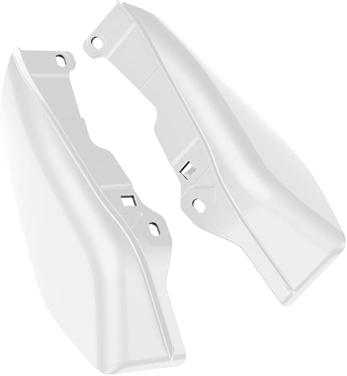 Color - Matched Mid Frame Air Deflectors Heat Shield, Perfectly Fit for Harley Touring Models 2009-2026 White Hot Pearl
