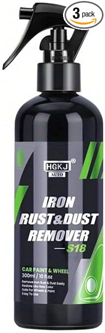 Wheel Cleaner-Iron Dust Remover-Iron Out Fallout Rust Remover Spray for Car Detailing,Remove Iron Particles in Car Paint, Motorcycle, RV & Boat (300ML*2)