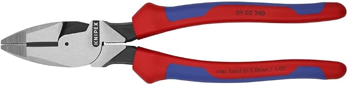 Knipex 09 02 240 SBA 9.5-Inch Ultra-High Leverage Lineman's Pliers & Tools 74 21 200, 8-Inch High Leverage Angled Diagonal Cutters