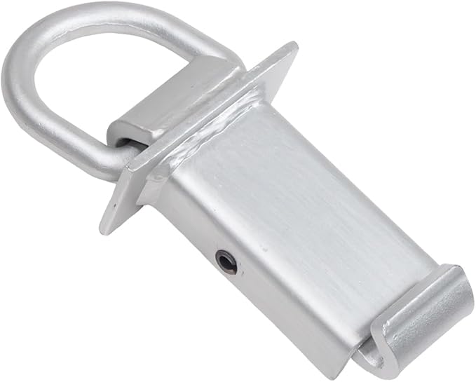 Mytee Products 5/8 Inch Stake Pocket D Rings w/Outward Protruding Design, 18000 lbs | Adjustable Trailer Stake Pocket Tie Down Utility for Flatbed Trucks & Trailer w/Hitch Pin