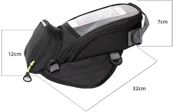 Keiti Magnetic Tank Bag for Motorcycles Universal Phone Holder Water Resistant Gas Tank Pouch (TB-02K)