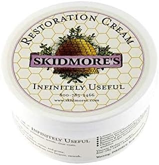 Skidmore's Restoration Cream | Leather Repair for Furniture, Leather Conditioner | Restoration Cream will Restore Antique Wood | Non-Toxic Formula, Made in USA | 6 Oz | Made in USA
