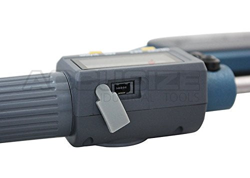 Accusize Industrial Tools 0-1''/0-25 mm by 0.00005''/0.001 mm 2 Key Electronic Digital Outside Micrometer, Metric/Imperial, Md71-0001 | 2-Key Electronic Digital, Carbide-Tipped, Data Output, 0.00005 in Resolution