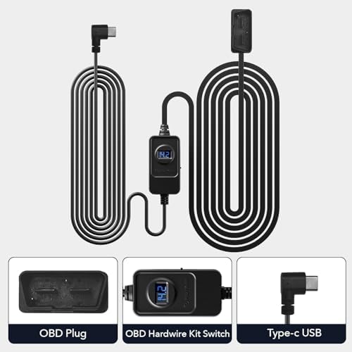 REDTIGER F7NP Dash Cam & OBD Hardwire Kit, 4K Starvis 2 Dash Camera for Cars with Built-in GPS WiFi and Included Memory Card