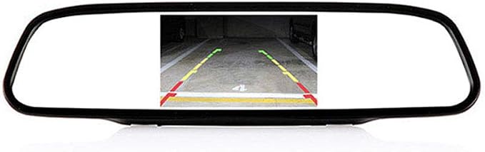 18mm HD Night Vision Car Third Roof Top Mount Brake Light 3 Rear View Camera Parking Safety Assistant, for Benz Sprinter W901 W902 W903 W904 1996-2006 (with 4.3-inch Rearview Mirror)