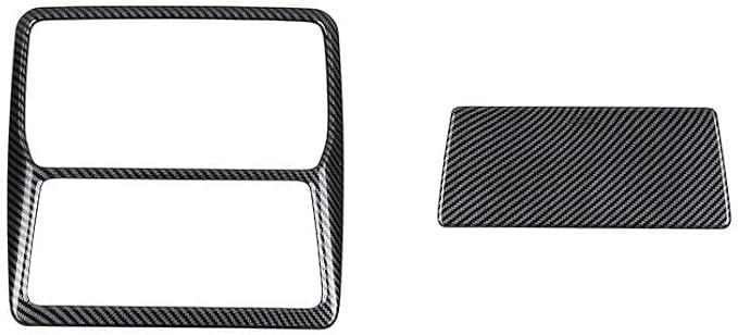 2Pcs Car Reading Light Frame Panel Trim Cover Compatible with Toyota Grand Highlander 2024 2025 2026 Fit for 2024-2026 Grand Highlander ABS Accessories(Carbon Fiber)
