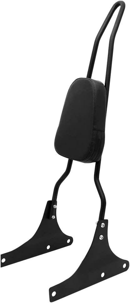 Motorcycle Rear Passenger Backrest Sissy Bar Compatible With Harley Davidson Heritage Softail FXSTC FLSTC Springer FLSTS Fat Boy EFI FLSTF,Black