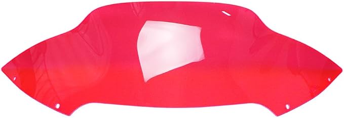 POWER JAMES Pink Red 7.0",7.0 inch Tall PMMA Windshield Windscreen, Compatible with Harley Davidson 2015-23 Road Glide, Road Glide Special, FLTRKSE, FLTRXST