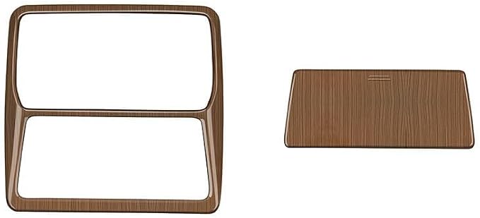 2Pcs Car Reading Light Frame Panel Trim Cover Compatible with Toyota Grand Highlander 2024 2025 2026 Fit for 2024-2026 Grand Highlander ABS Accessories(Wood Grain)