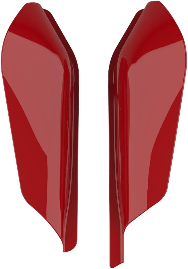 Advanblack 2024 RG Mid Frame Air Deflectors Compatible for Harley Touring Street Glide, Road King, Electra Glide, 2009-2025(Redline Red)