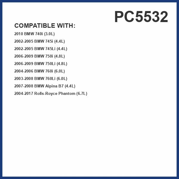 PG Cabin Air Filter PC5532 | Fits 2006-2009 BMW 750Li, 750i, 2002-2005 745Li, 745i, 2004-2017 Rolls-Royce Phantom, 2003-2008 BMW 760Li, 2007-2008 Alpina B7, 2004-2006 760i, 2010 740i