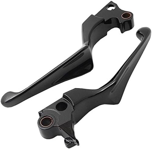 Kuryakyn 1847 Motorcycle Handlebar Accessory: Boss Blades Clutch and Brake Trigger Levers for 1996-2017 Harley-Davidson Motorcycles with Cable Clutch, Gloss Black, 1 Pair