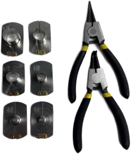 2 Models Air Hose Removal Tool Set for Volvo and Euro Trucks, 6-16mm, Stainless Steel, 88800414 JD006-1 JD006-2 JD006-3 (One-piece Air Tube Removal Tool+ Pliers)