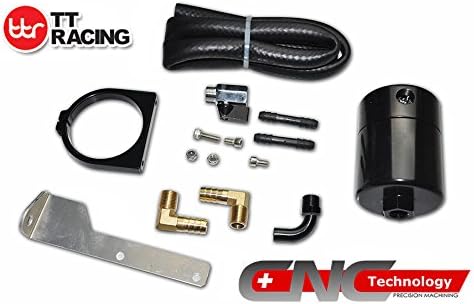 Billet Catch Tank Can Air/Oil Separator Kit for CHEVY/GM TRUCK, 1999-2017 parts 85481 Universal Air/Oil separatorGM_BK
