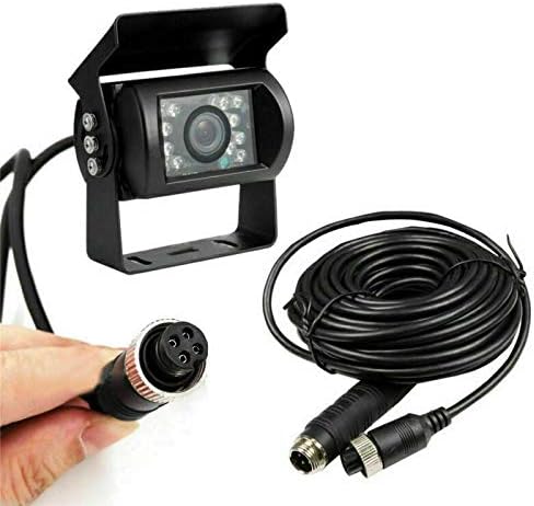 Truck Backup Camera, Car Front View Camera, Night Vision Bracket, Waterproof, 4 Pin Connector Plug Cable