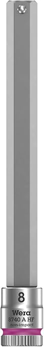 Wera 05003345001 8740 A HF 1 Zyklop bit socket set with holding function, 1/4" drive, 5 pieces