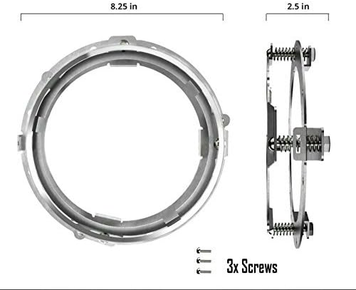 LX-LIGHT Black 7 Inch Motorcycle LED Headlight with 4.5 Inch LED Passing Fog Lamps and Mounting Bracket Compatible with Street Glide Road King Fat Boy Ultra Classic Electra Tri Cvo Heritage Softail